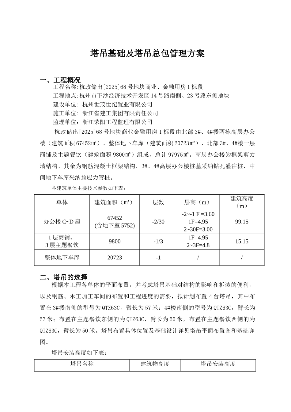 塔吊方案下沙世茂_第2页