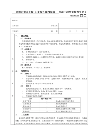 外墙内保温工程-石膏板外墙内保温