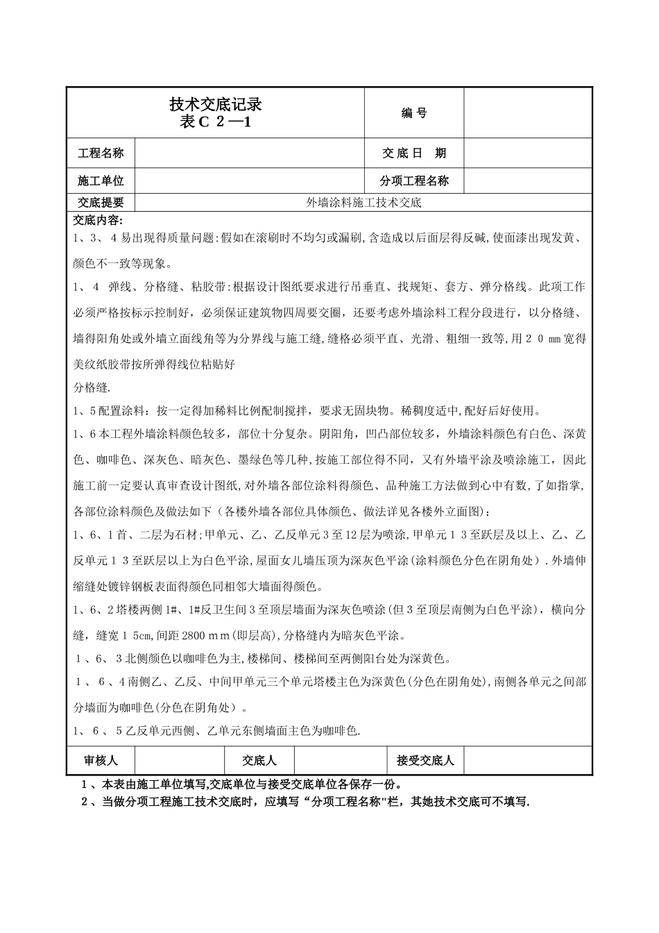 外墙涂料施工技术交底_第3页