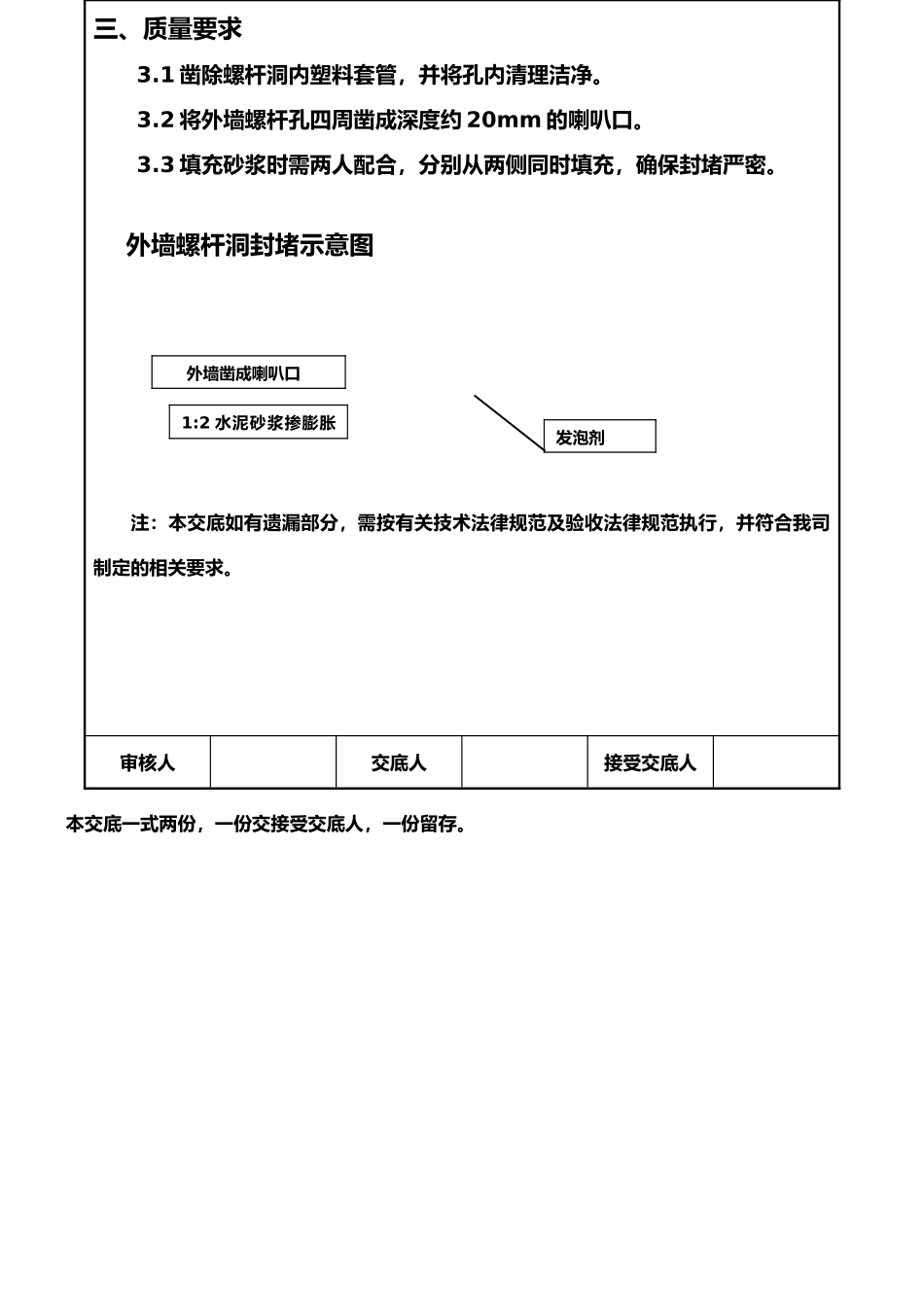 外墙螺杆洞封堵技术交底_第2页