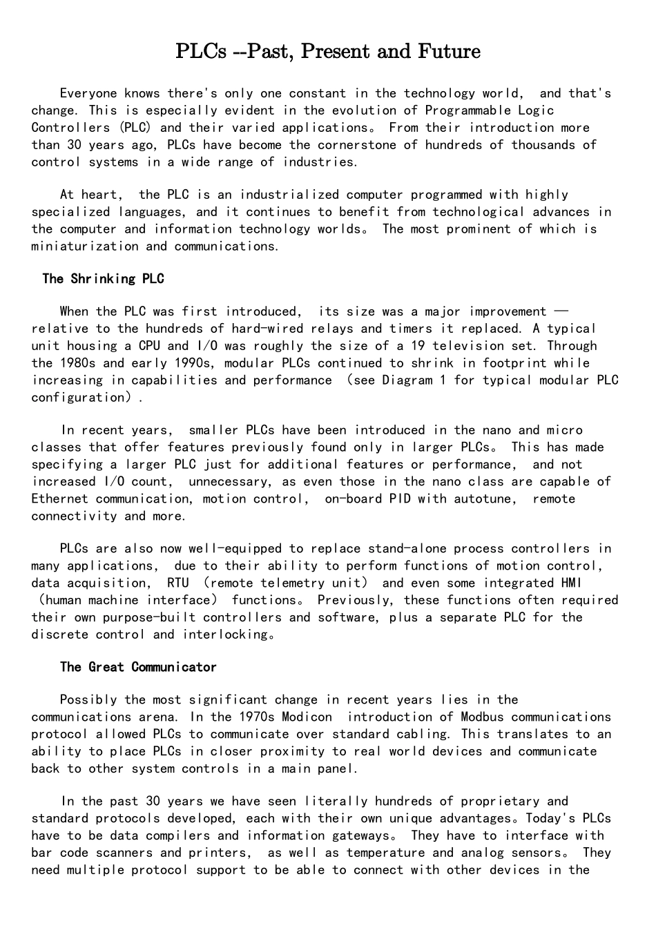 外文翻译-关于PLC的外文及翻译_第1页