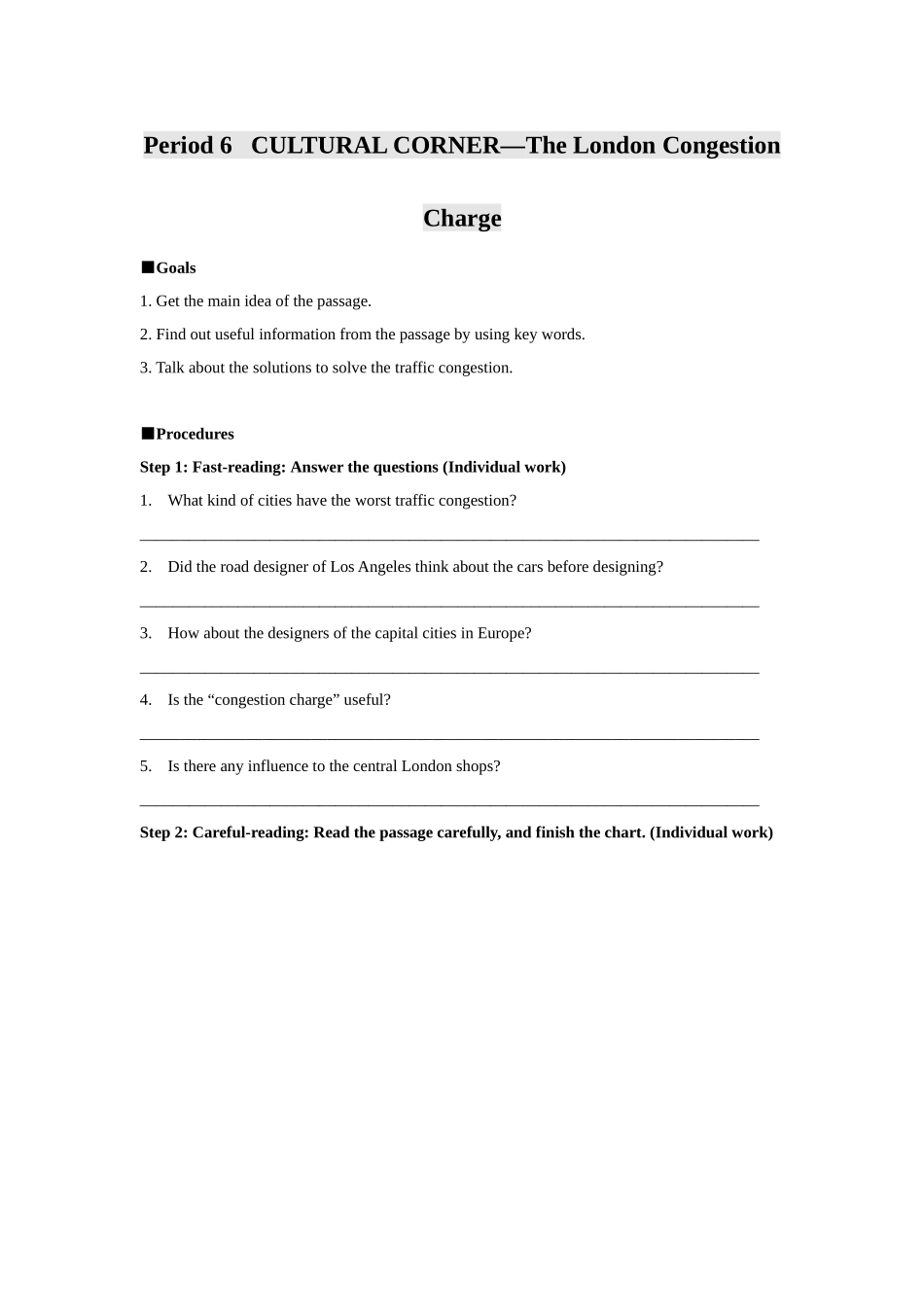外研版高一必修四学案module2culturecorner_第1页