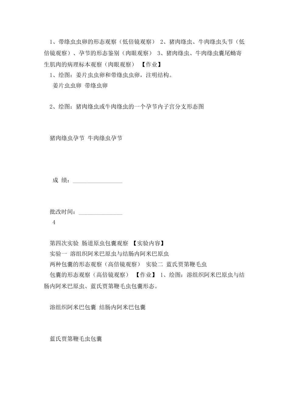 大专寄生虫实验报告_第3页