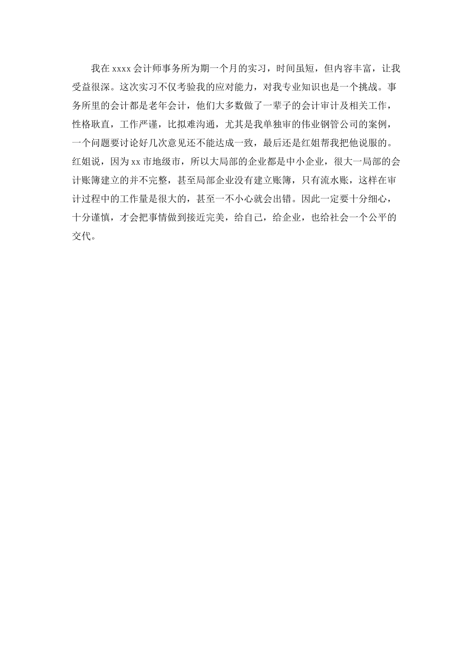 大学生会计师事务所寒假实习报告_第3页