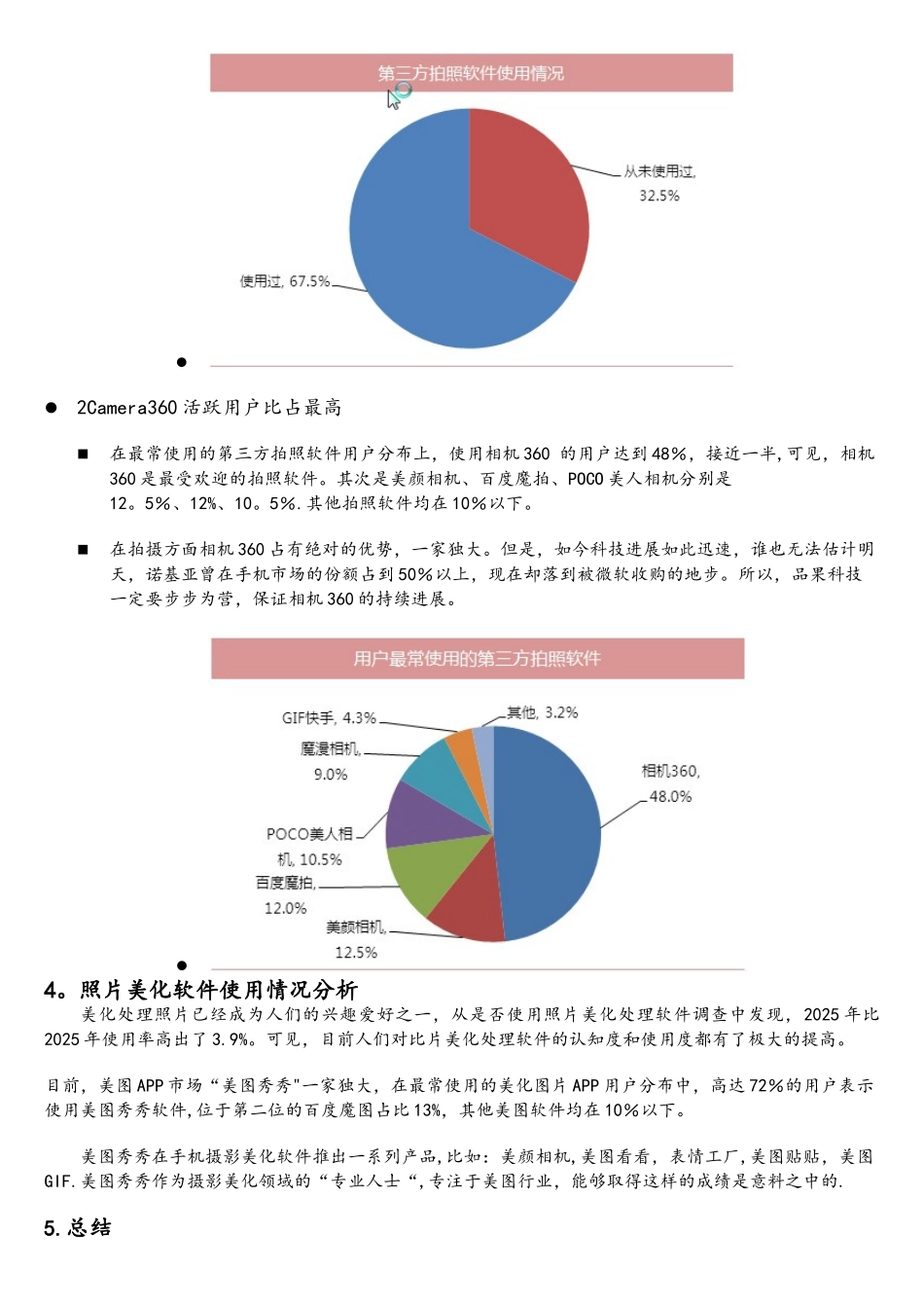 大学生使用拍照软件调查_第3页