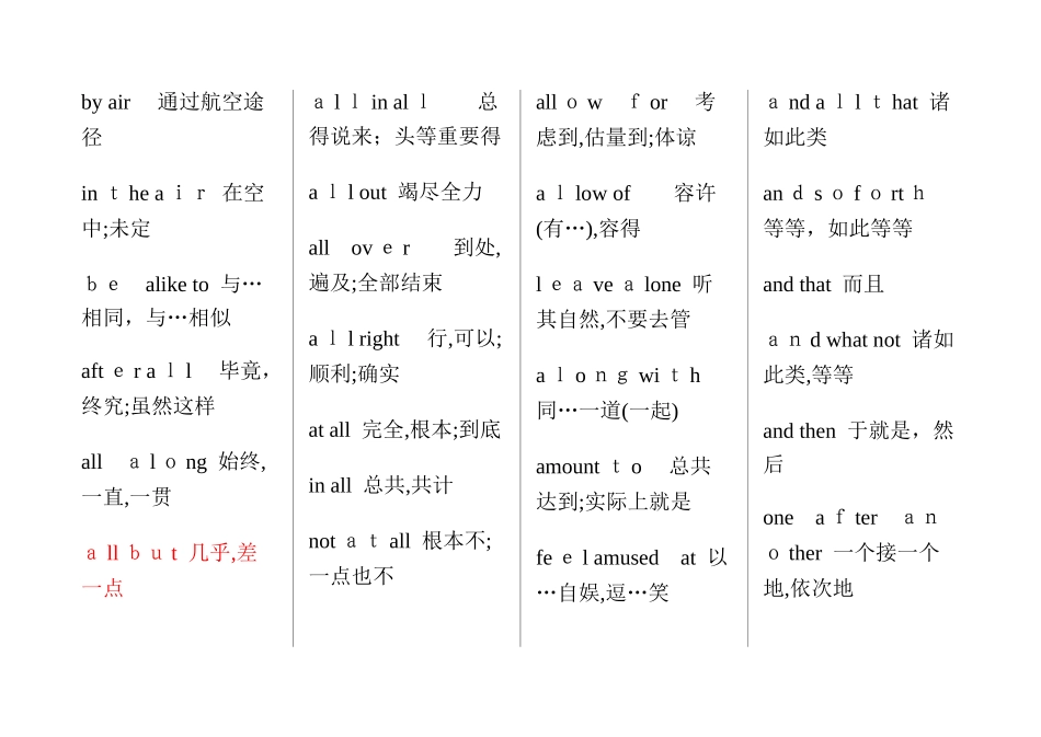 大学英语短语大全_第3页