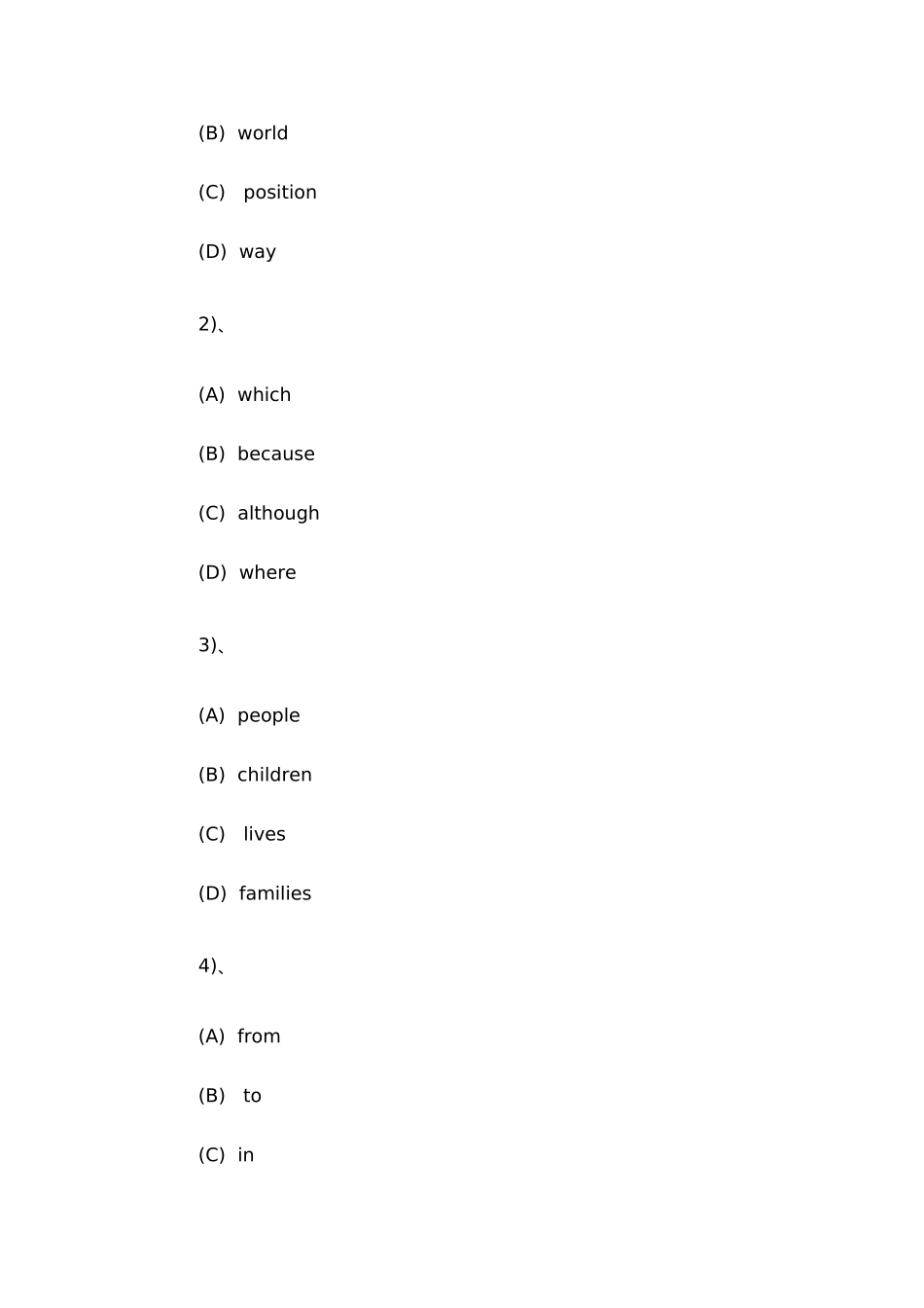 大学英语阶段性作业3_第2页