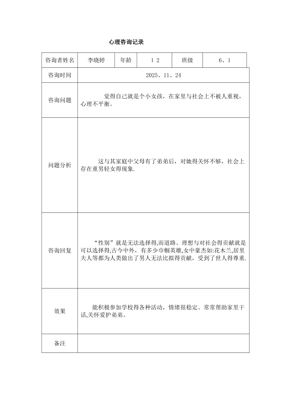 大峪小学心理咨询室记录表_第3页