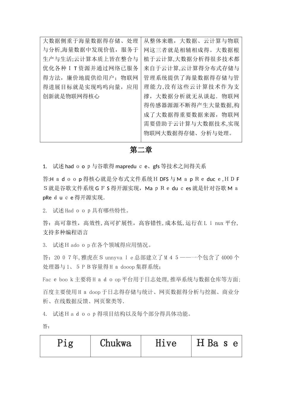 大数据技术原理与应用 林子雨版 课后习题答案_第3页