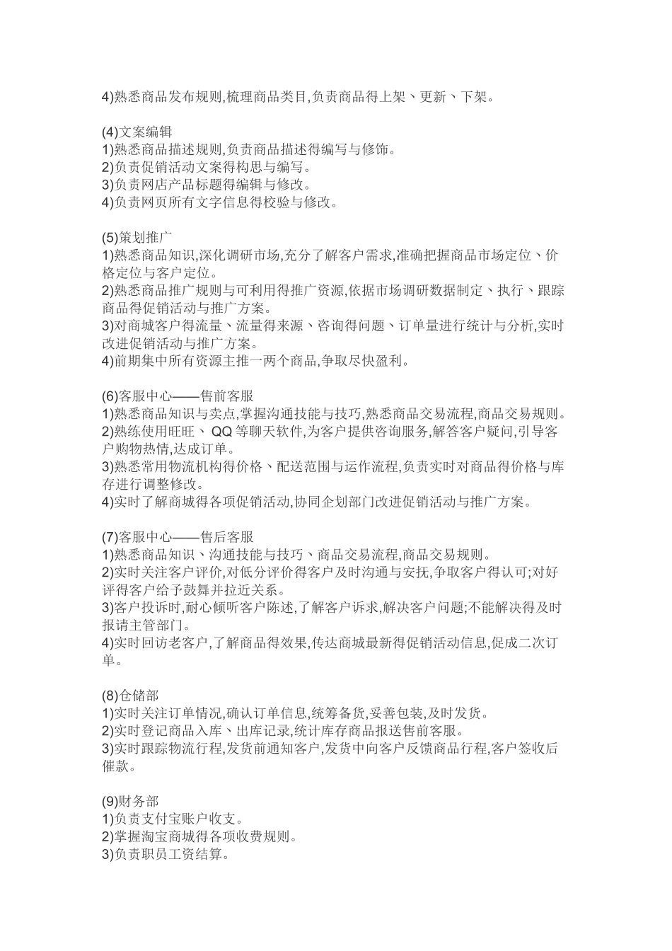 天猫店铺运营计划书_第2页