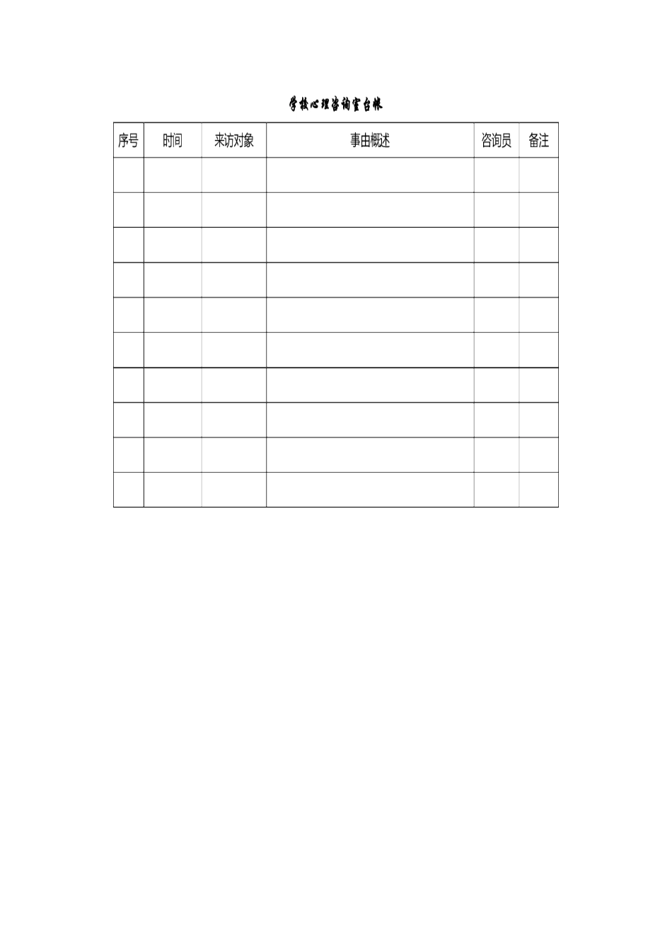 学校心理咨询室必备档案资料制度大全_第3页