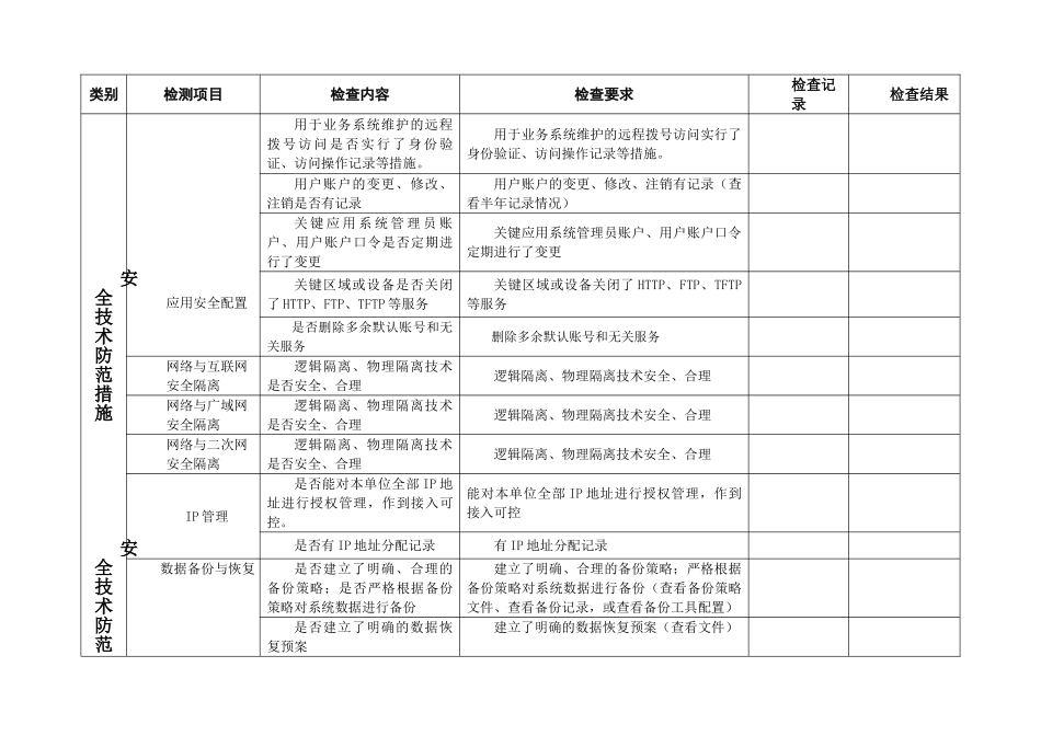 学校网络与信息安全检查表_第3页