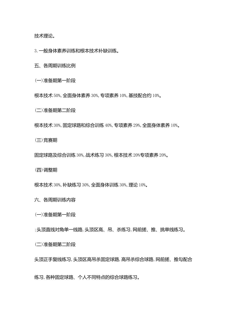 学校羽毛球队周训练计划范文_第3页