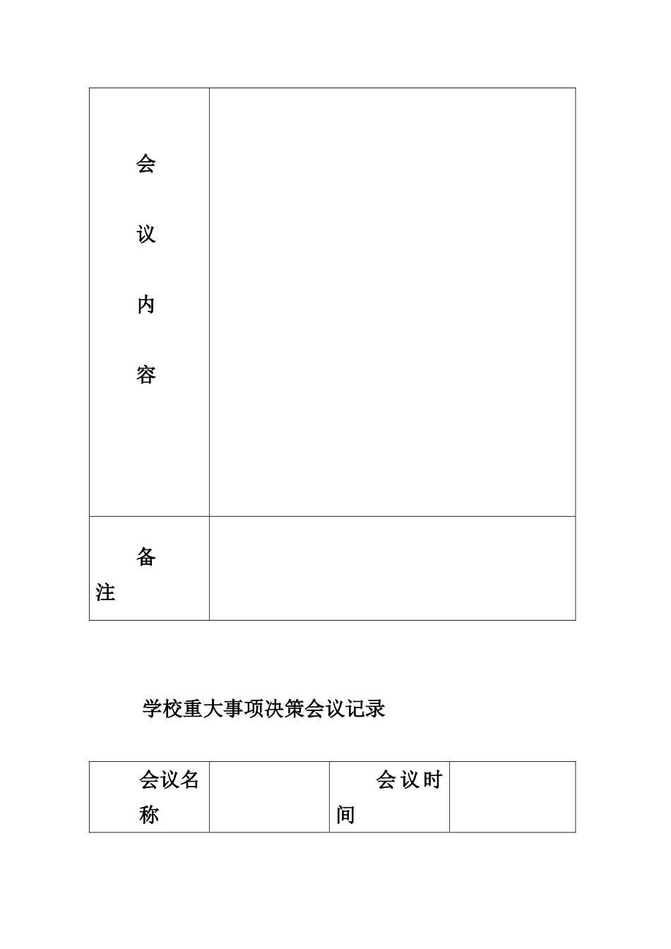 学校重大事项决策会议记录表_第3页