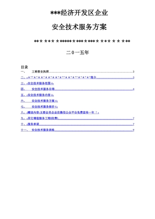 安全技术服务方案