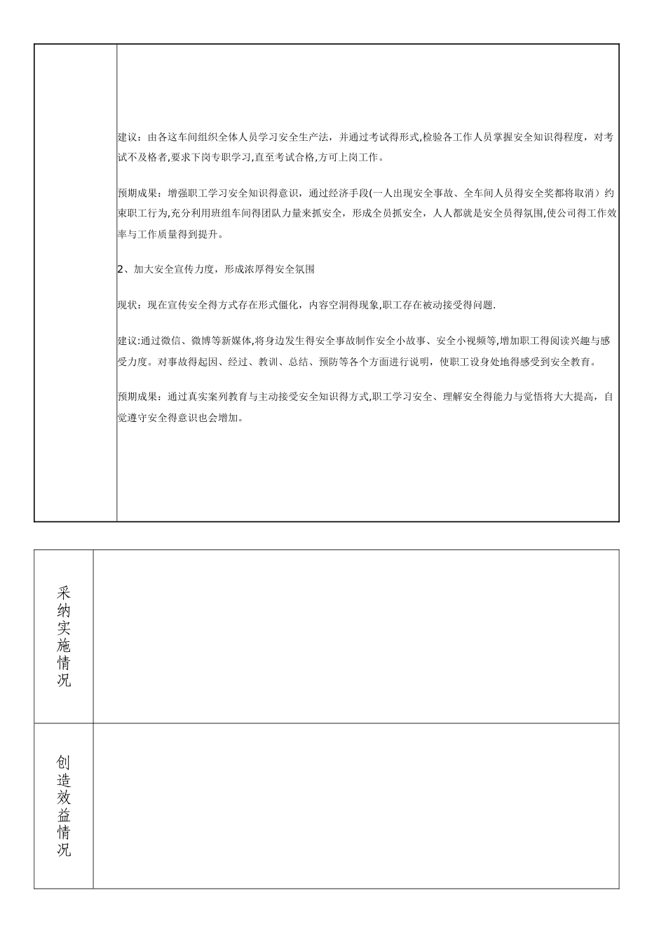 安全生产合理化建议_第3页