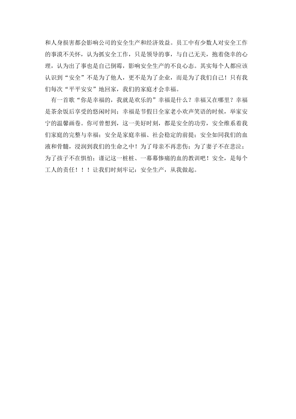 安全生产隐患排查专项整治活动心得体会_第2页