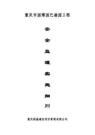 安全监理实施细则99