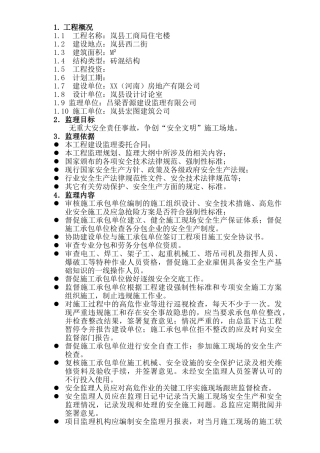 安全监理实施细则XX