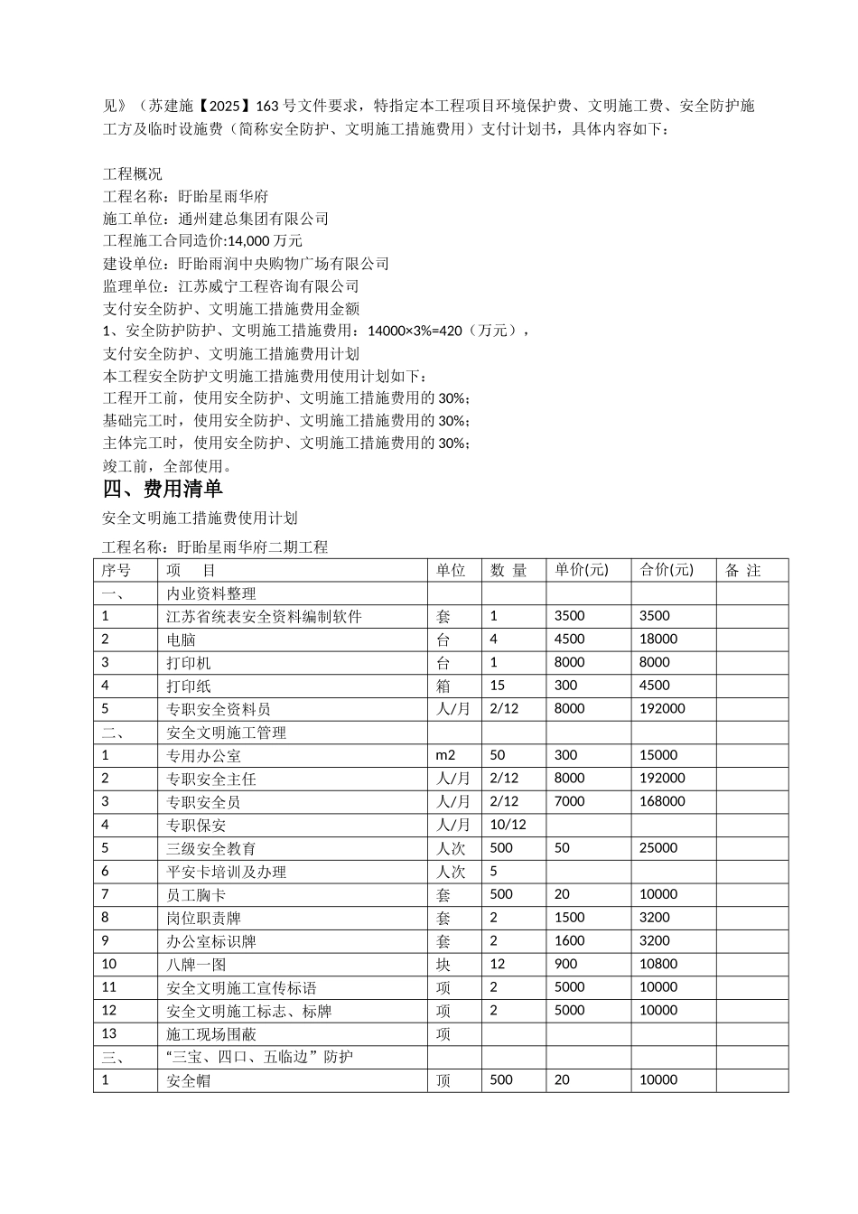 安全防护文明施工措施费用使用计划_第3页