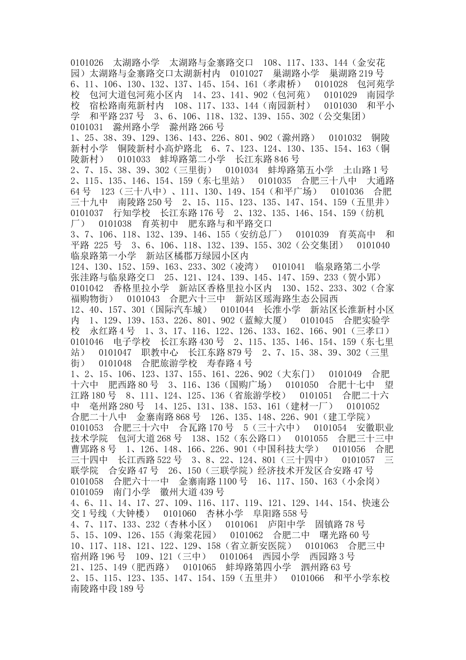 安徽合肥月自考考点乘车路线_第2页