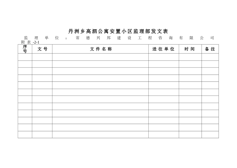 安置小区监理月报表格_第2页