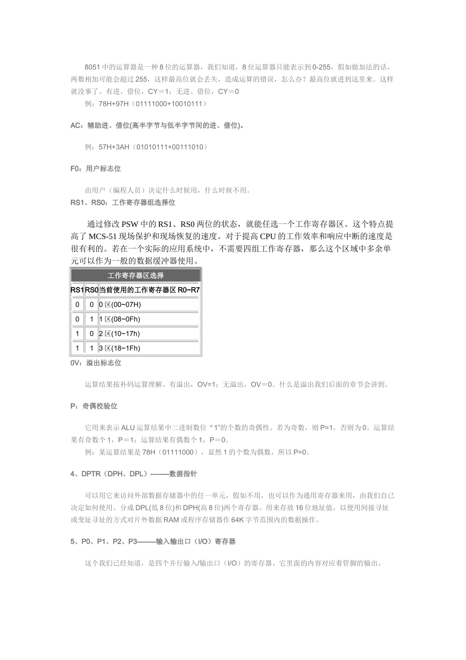完整word版-51单片机寄存器功能一览表_第3页