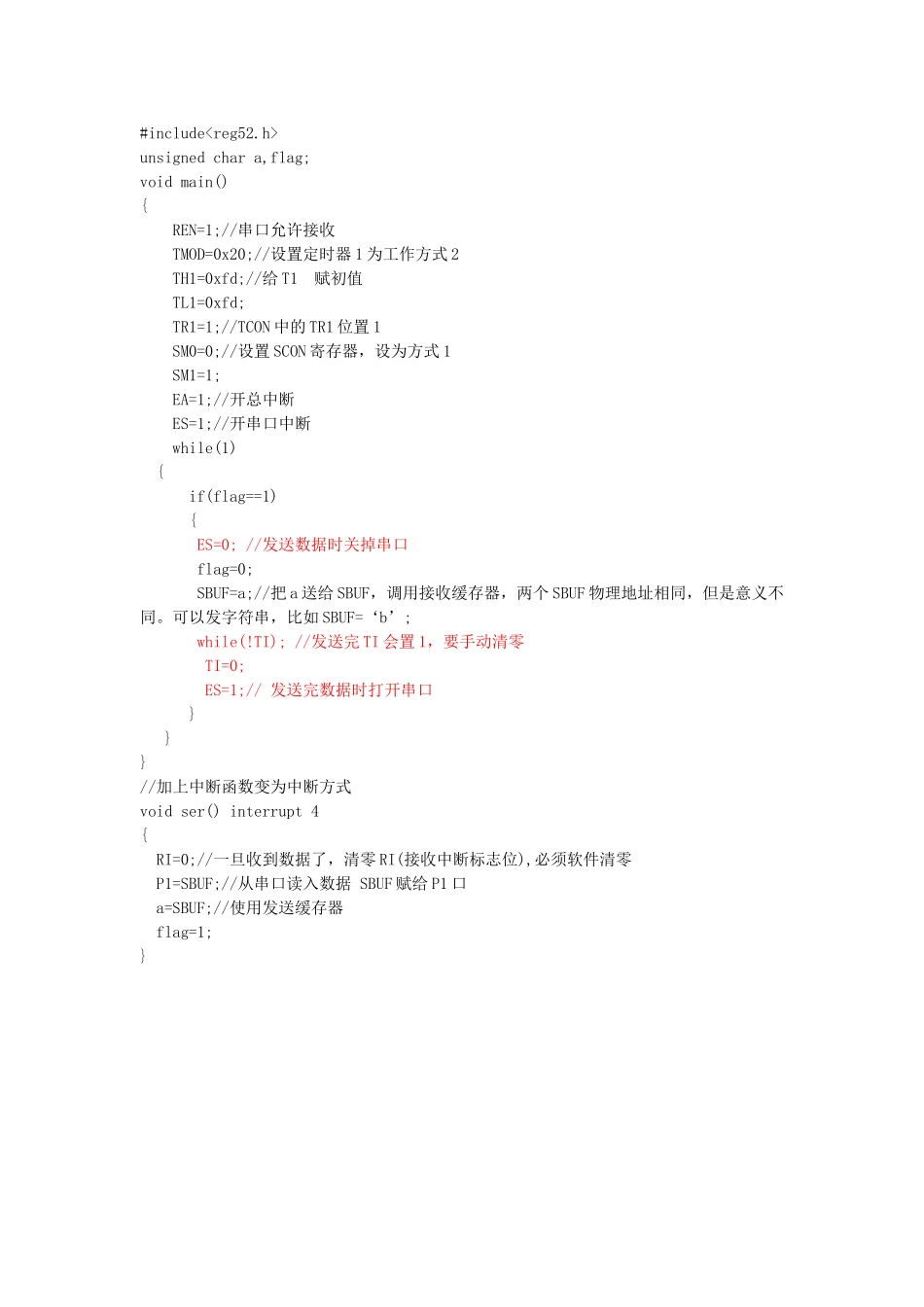 完整word版-串口通信之中断法与查询法_第3页