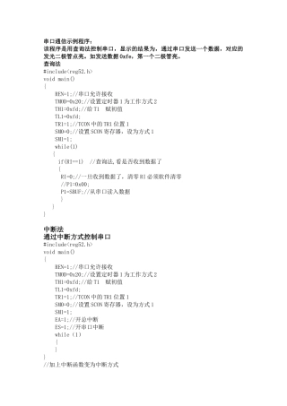 完整word版-串口通信之中断法与查询法