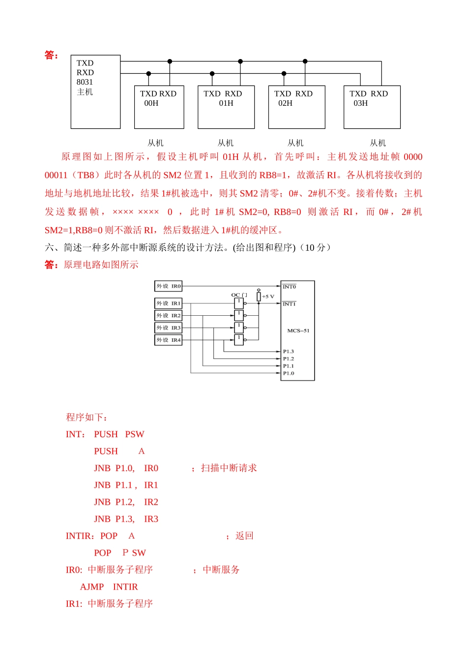 完整word版-单片机期末试题_第3页
