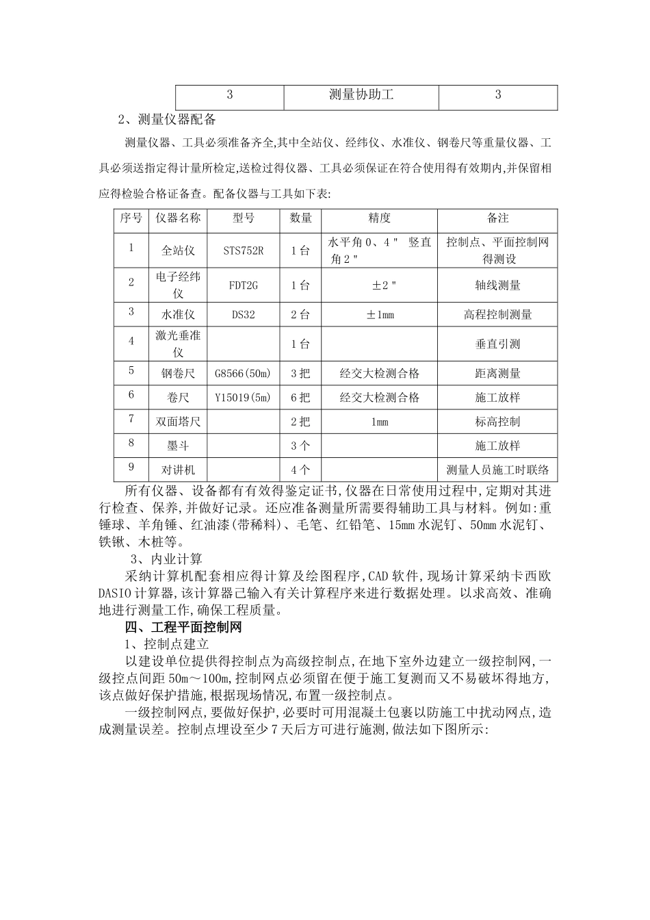 定位测量放线施工方案_第2页