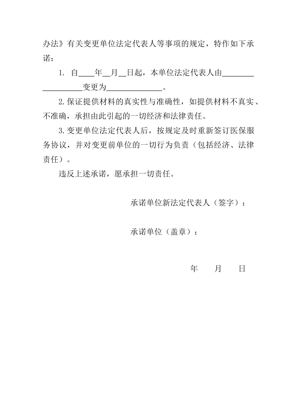 定点医疗机构变更申请表（正式版）_第3页