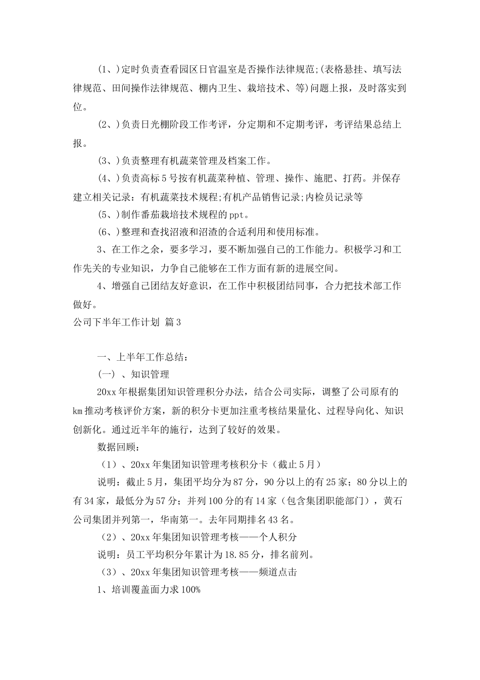 实用的公司下半年工作计划3篇_第3页