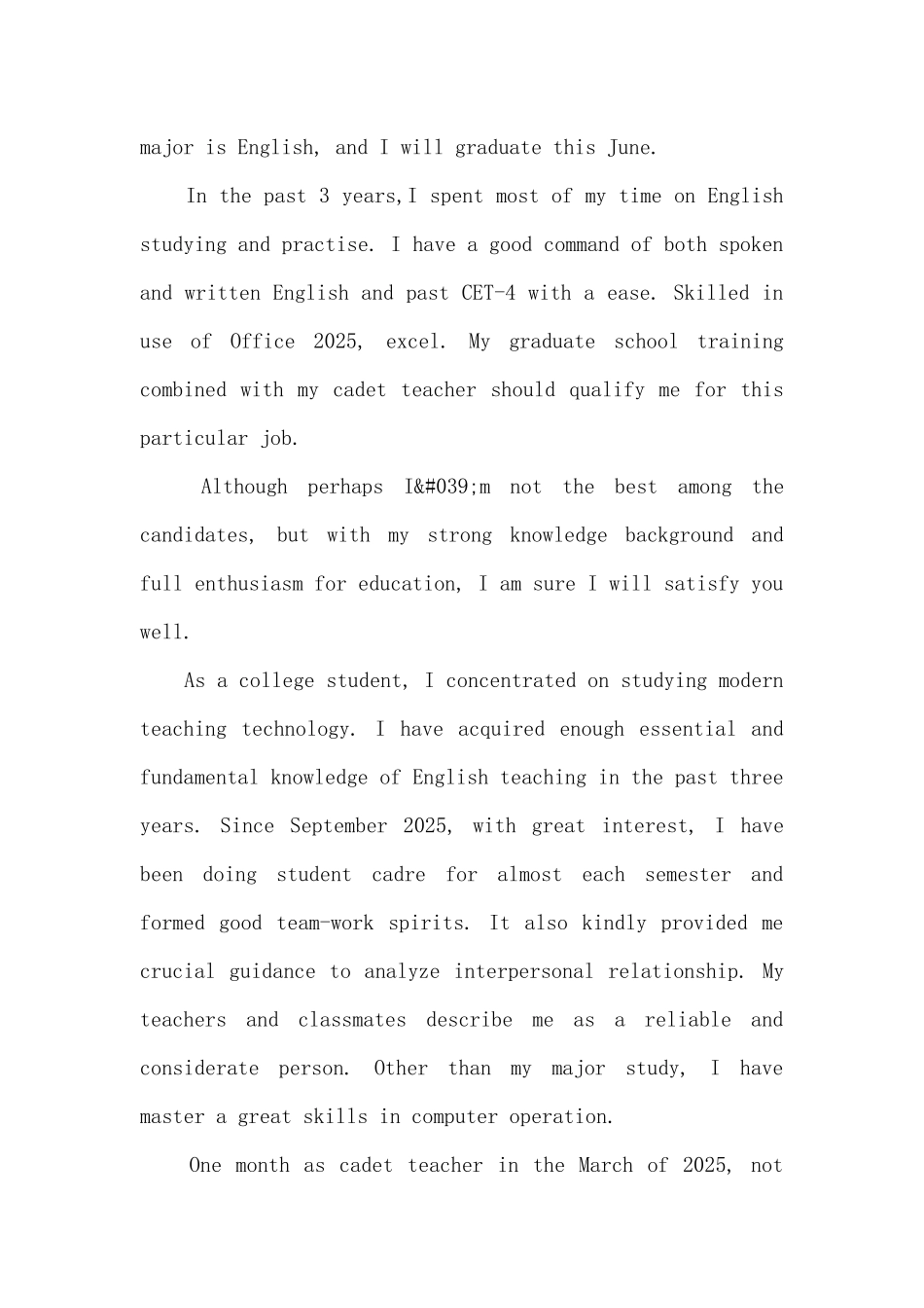 实用的面试英文自我介绍_第3页
