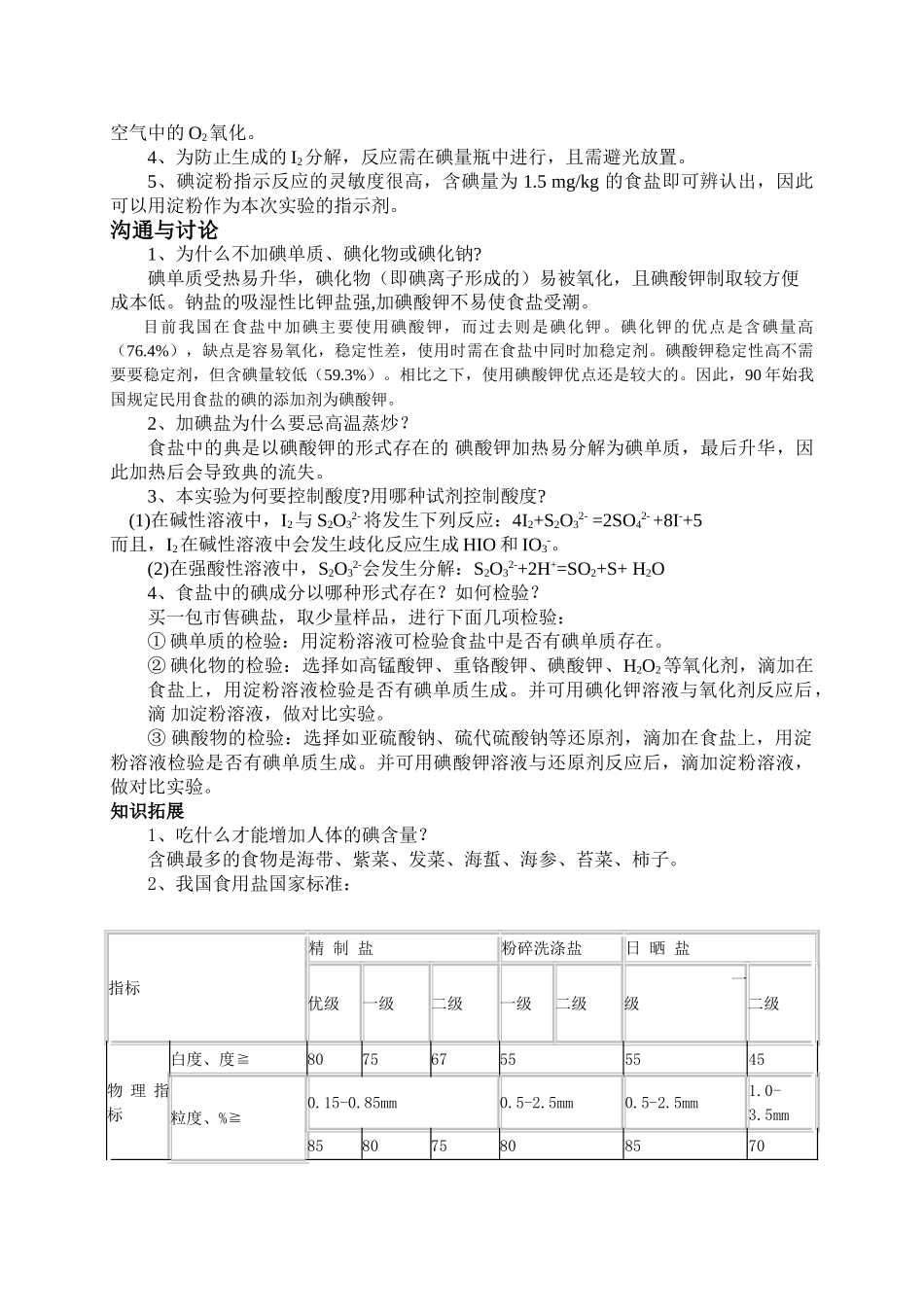 实验11食盐中碘含量的测定_第3页