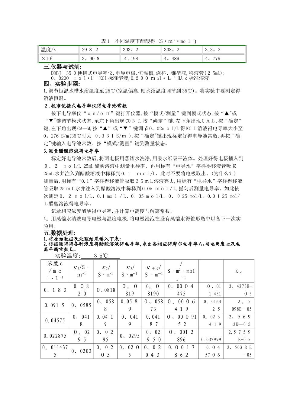 实验_电导法测定乙酸电离平衡常数_第2页