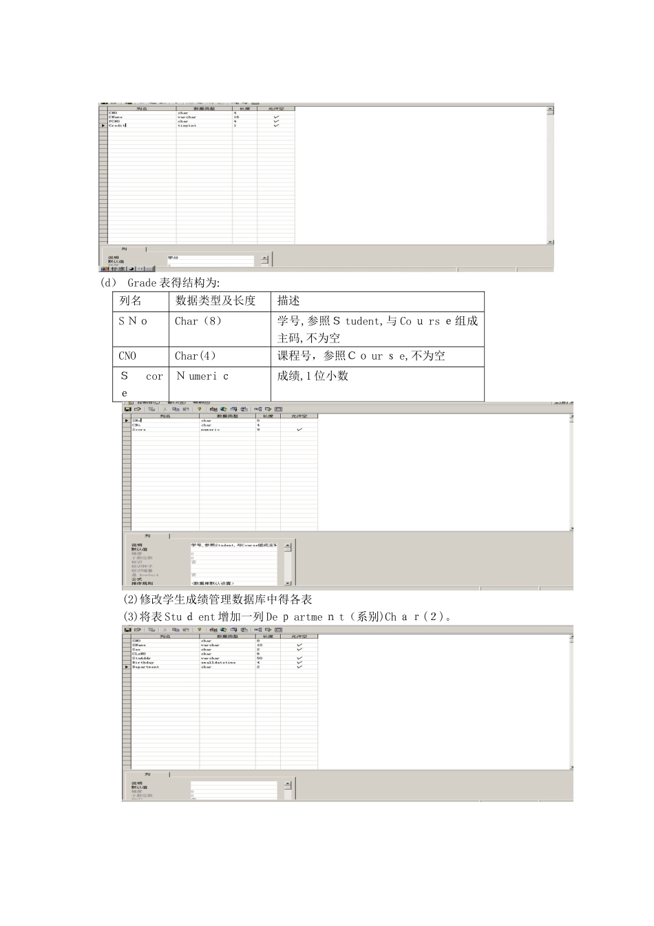 实验二  表和表数据的操作_第3页
