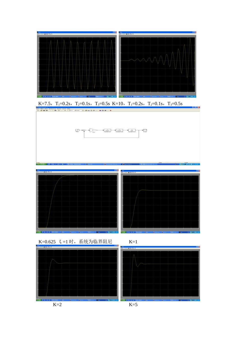 实验二控制系统的动态响应及其稳定性分析_第3页