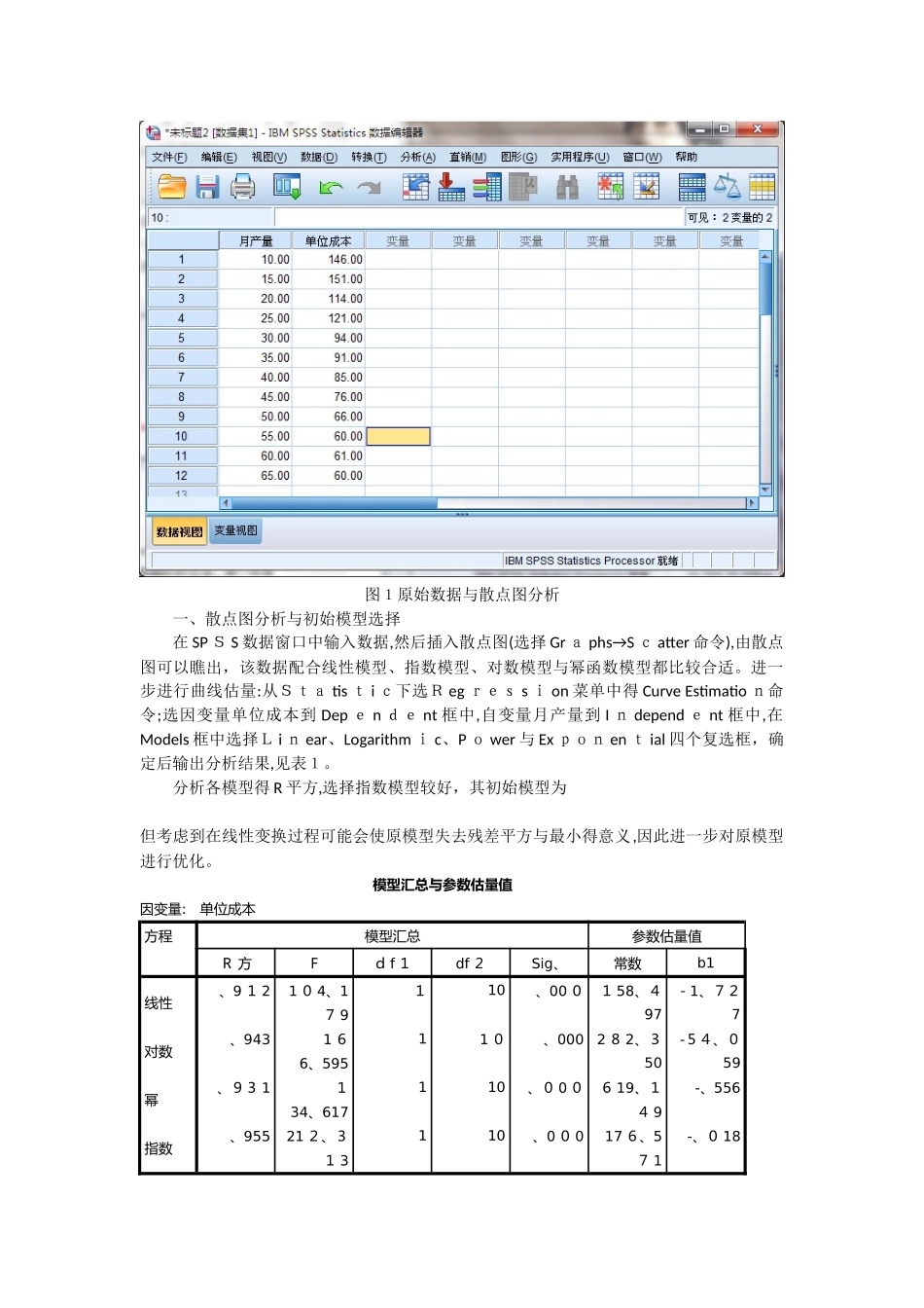 实验六 用spss进行非线性回归分析_第2页