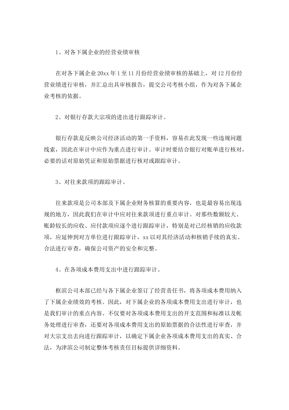 审计工作总结与明年工作计划2600字_第3页