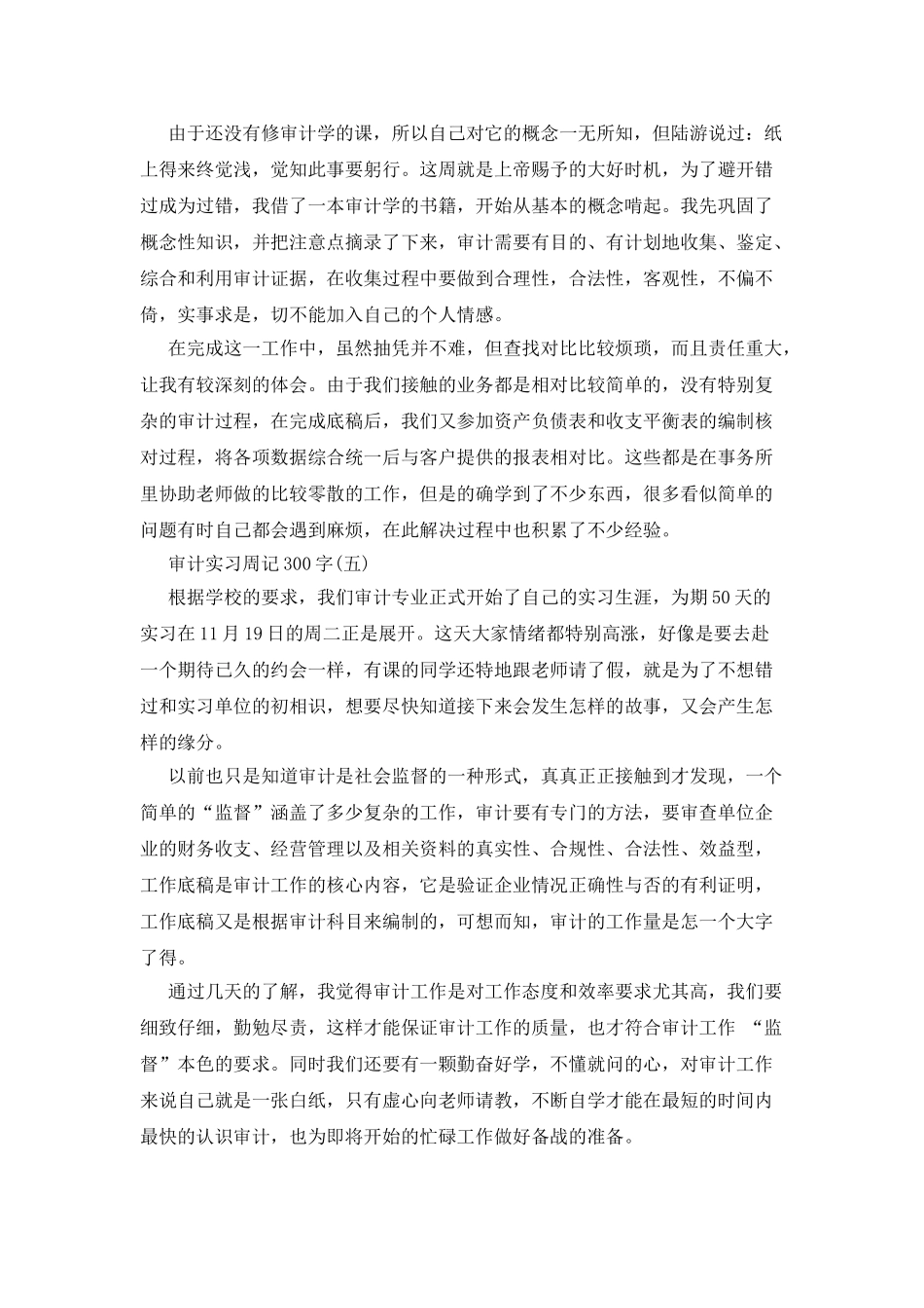 审计实习生周记_第3页