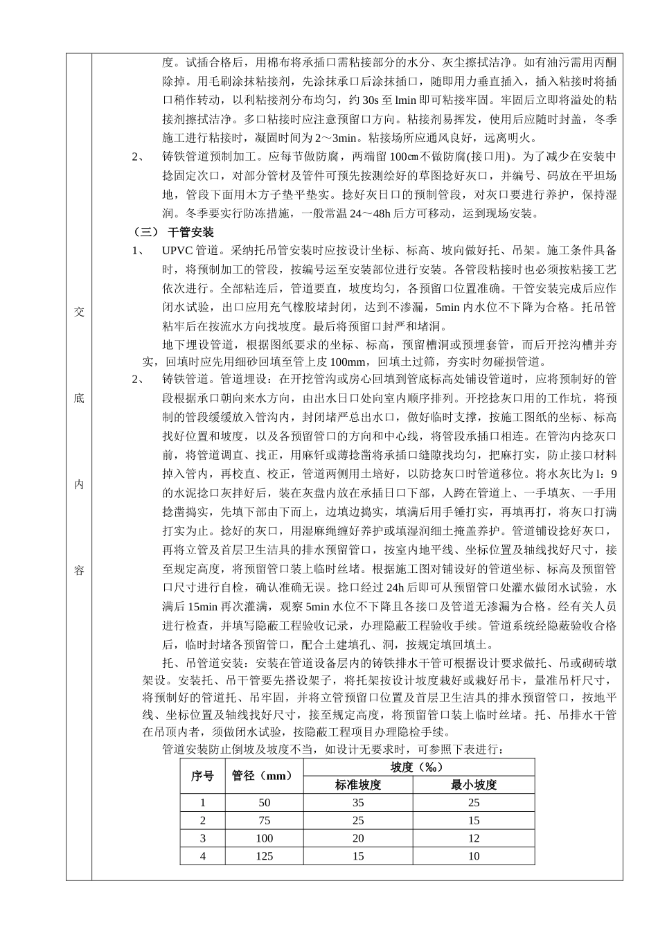 室内排水管道安装工程_第3页