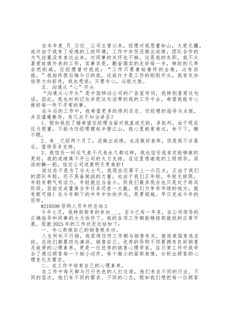 导购人员年终总结范文5篇_第2页