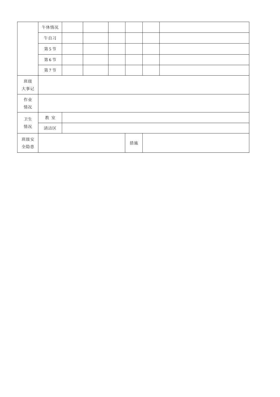 小公司办公室卫生值日表_第3页