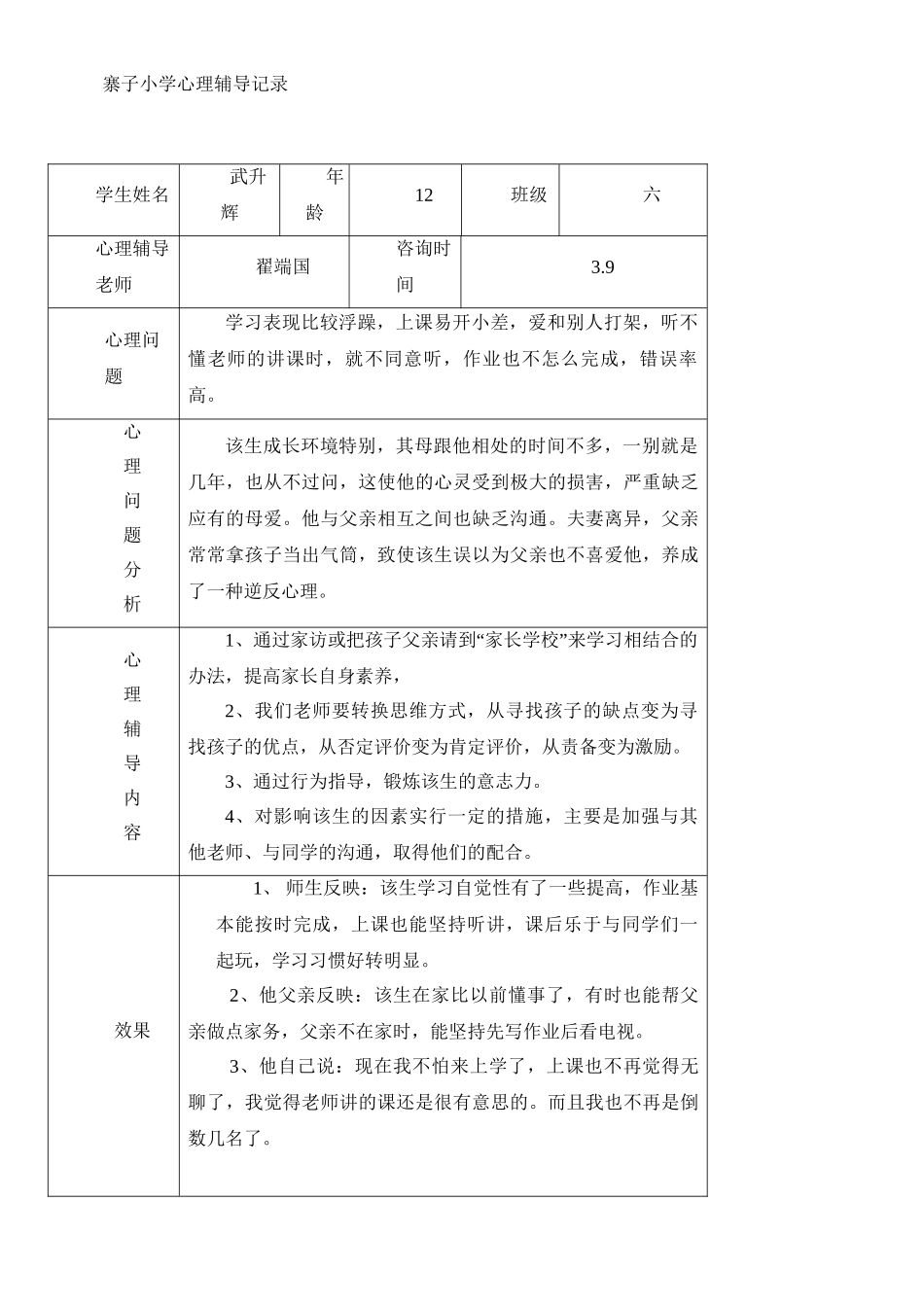 小学心理咨询记录表01895_第3页