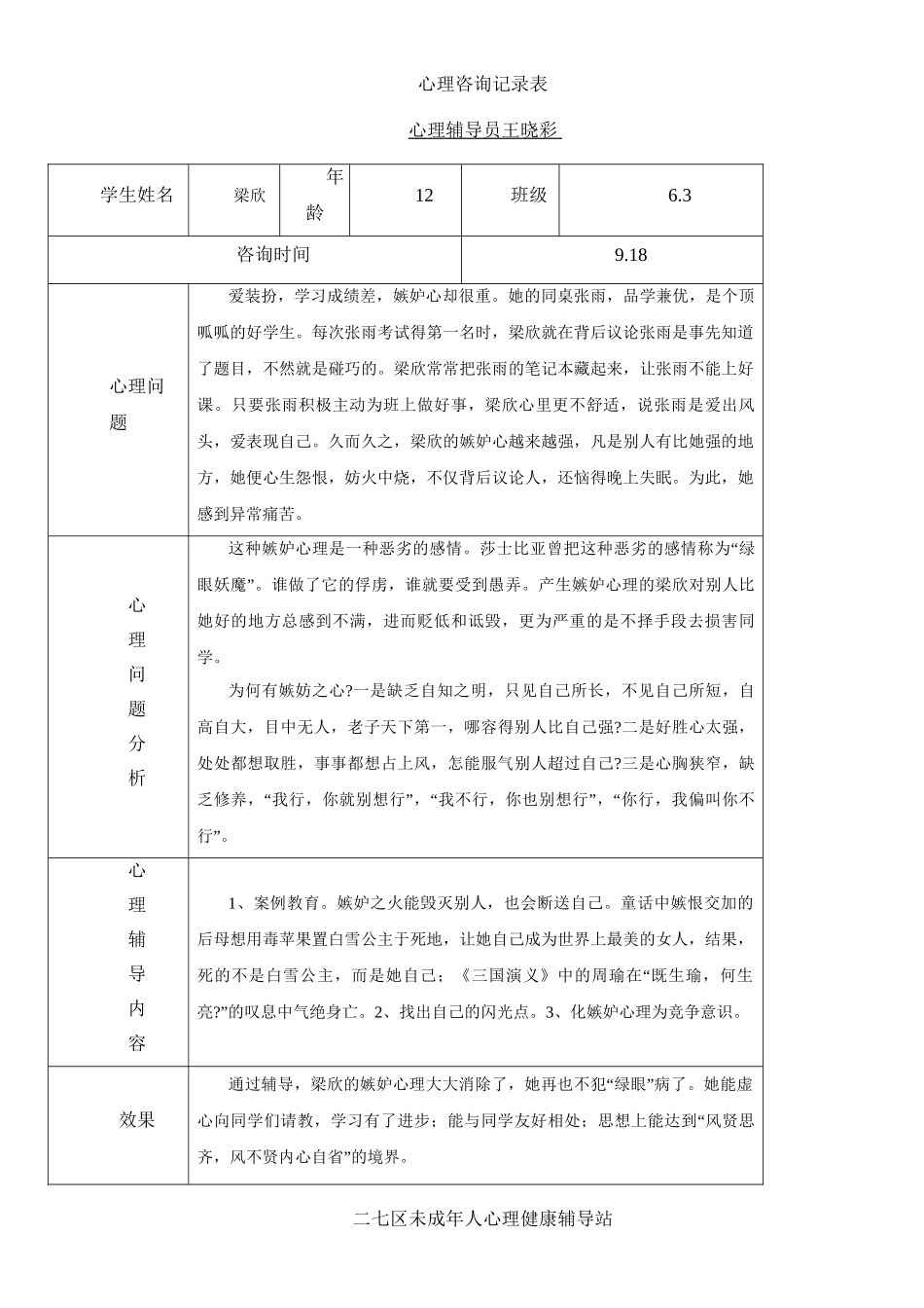 小学心理咨询记录表1_第3页