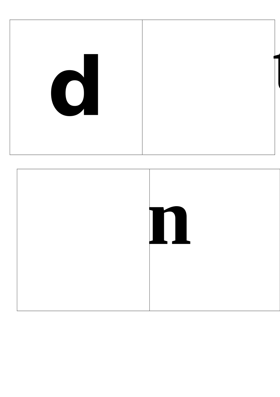 小学汉语拼音字母表word打印版_第2页