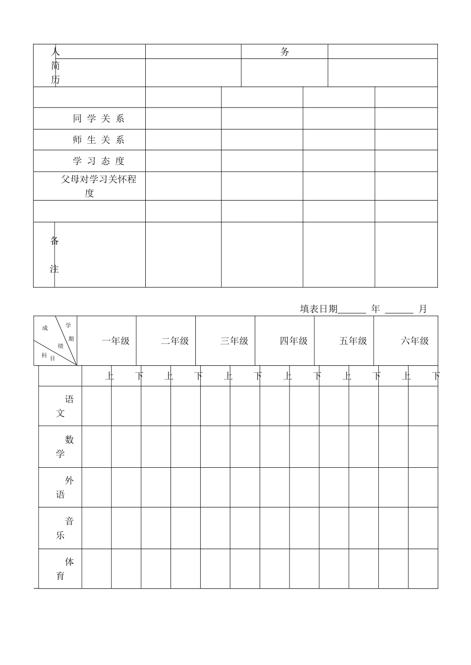 小学生心理健康状况调查表-1_第3页