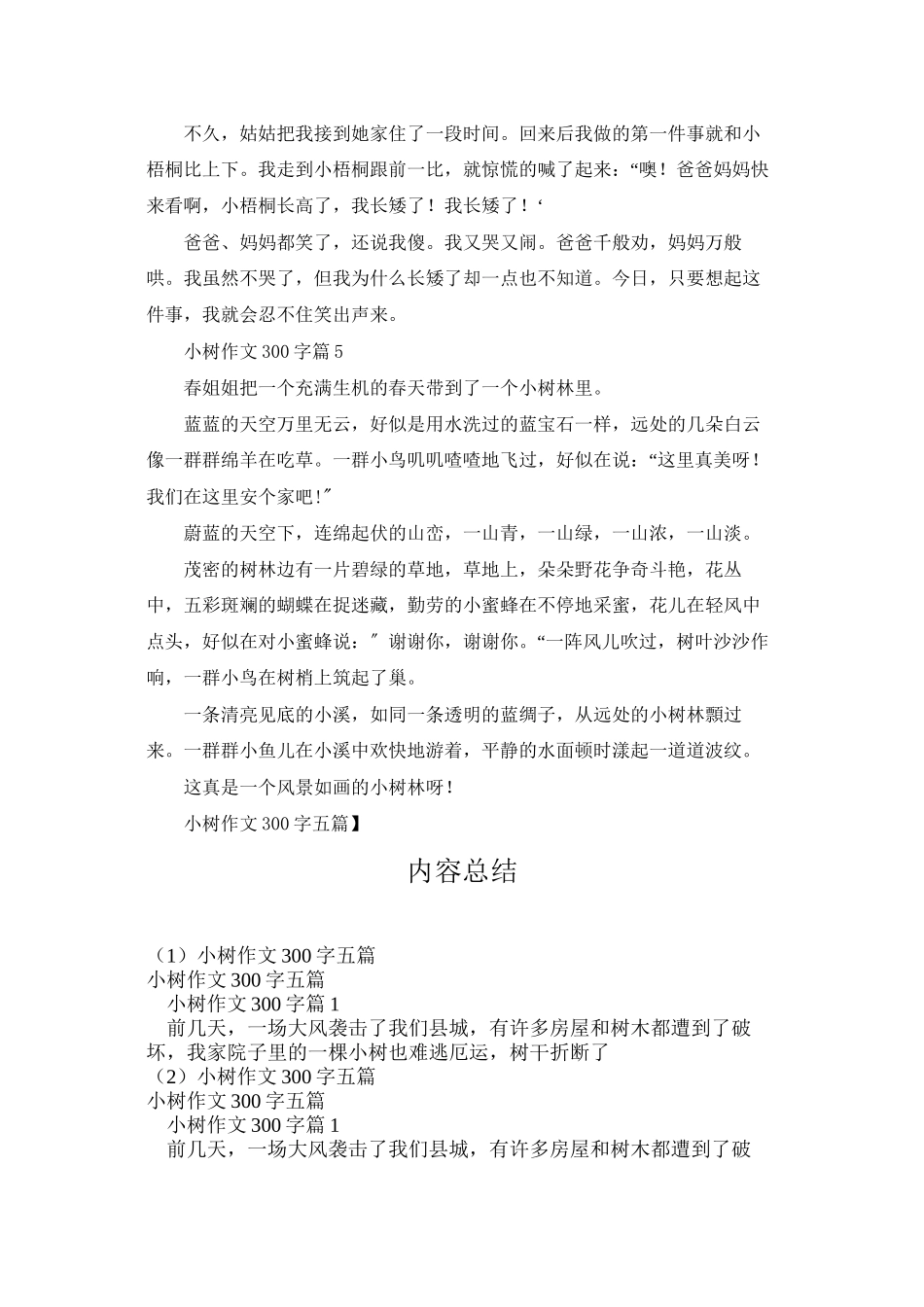 小树作文300字五篇_第3页