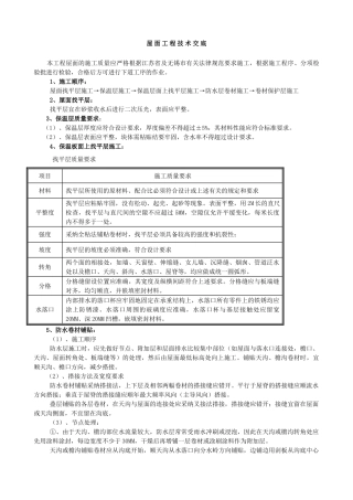 屋面工程技术交底4